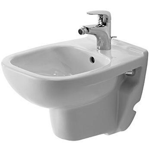 Wand-Bidet D-CODE COMPACT 350x480mm mit 1 Hahnloch in Weiß